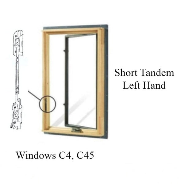Andersen Window Tandem Lock Flushmount E-Z Casement Short Left Hand - Andersen Window Tandem Lock Flushmount E-Z Casement Short Left Hand