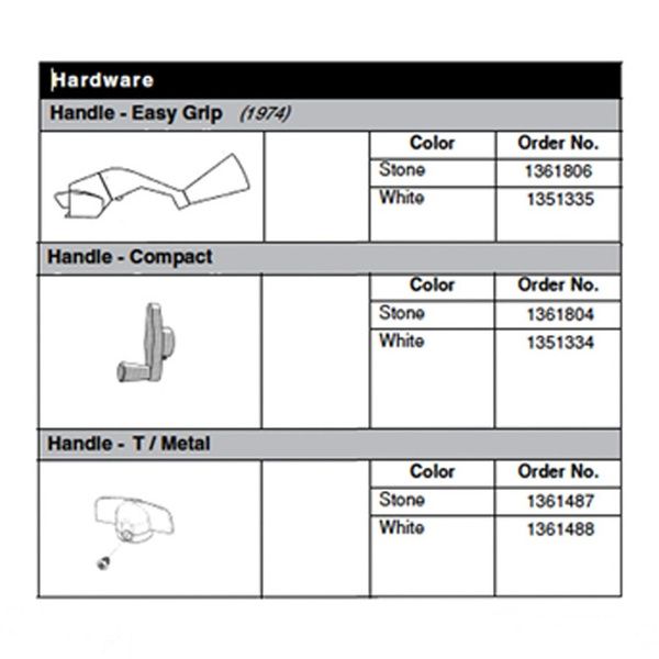 Andersen Window Improved/E-Z Casement Crank/Handle - Compact Operator - White - Andersen Window Improved/E-Z Casement Crank/Handle - Compact Operator - White