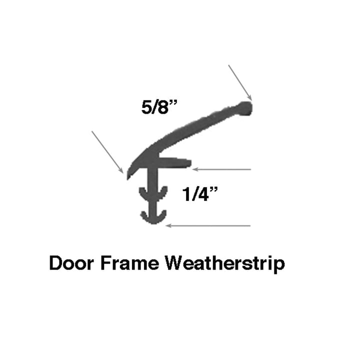 Unavailable Door Frame  Weatherstrip - Grey Vinyl - Unavailable Door Frame  Weatherstrip - Grey Vinyl