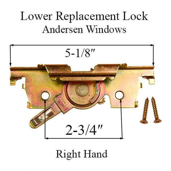 Andersen Window Lock Right Hand Lower Lock For Andersen Casement Windows - Andersen Window Lock Right Hand Lower Lock For Andersen Casement Windows