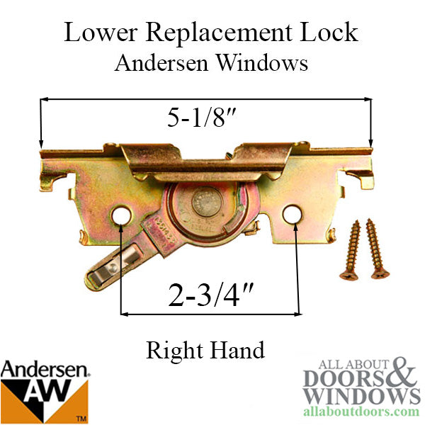 Andersen Window Lock Right Hand Lower Lock For Andersen Casement Windows - Andersen Window Lock Right Hand Lower Lock For Andersen Casement Windows