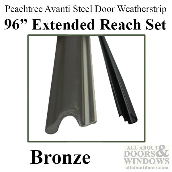 Peachtree Avanti Q-Lon Weatherstrip Complete Single Steel Door Kit - 96