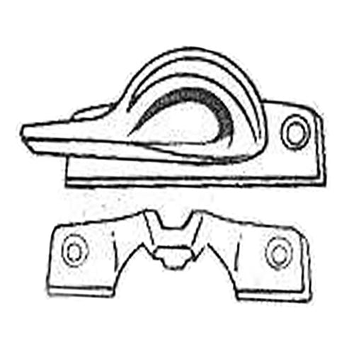 Andersen Window Parts:  Sash Lock with Keeper - White - Andersen Window Parts:  Sash Lock with Keeper - White