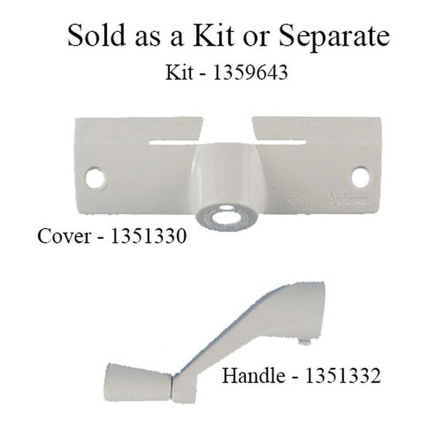 Andersen Window Operator Cover With Handle White Window Opener Handle - Andersen Window Operator Cover With Handle White Window Opener Handle