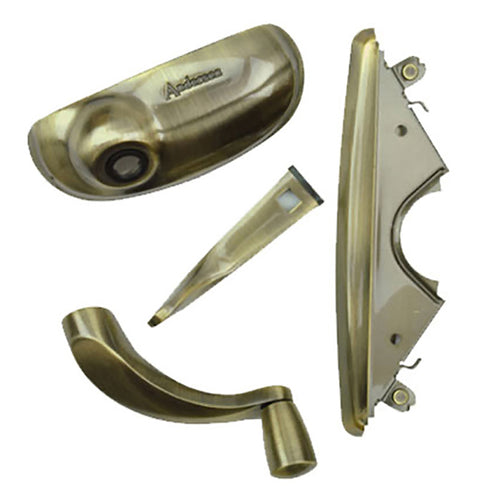Andersen Window Hardware Pack, EZ Casement, Estate Style - Antique Brass - Andersen Window Hardware Pack, EZ Casement, Estate Style - Antique Brass