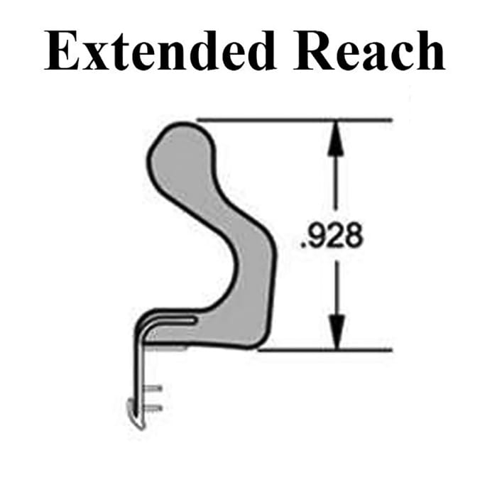 Door Jamb Weatherstrip, 96 inch Long Extended Reach, 3 Piece Set - Choose Color - Door Jamb Weatherstrip, 96 inch Long Extended Reach, 3 Piece Set - Choose Color