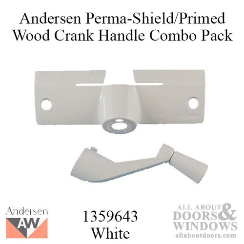Andersen Window Primed Wood/Perma-Shield Crank Handle - White - Andersen Window Primed Wood/Perma-Shield Crank Handle - White