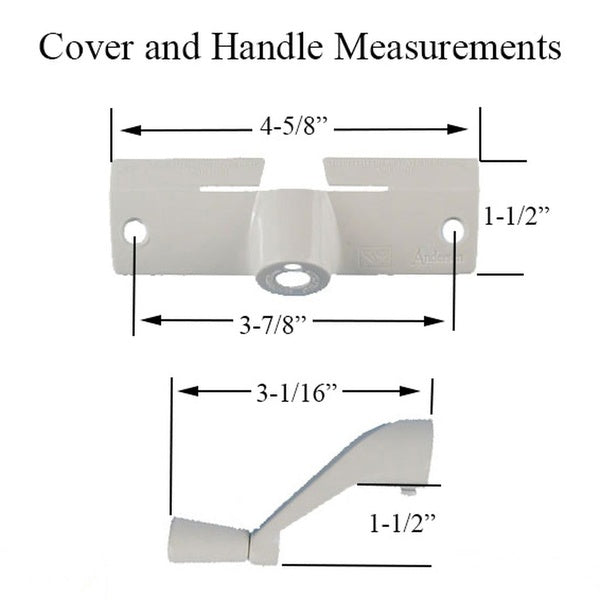 Andersen Window Operator Cover With Handle White Window Opener Handle - Andersen Window Operator Cover With Handle White Window Opener Handle