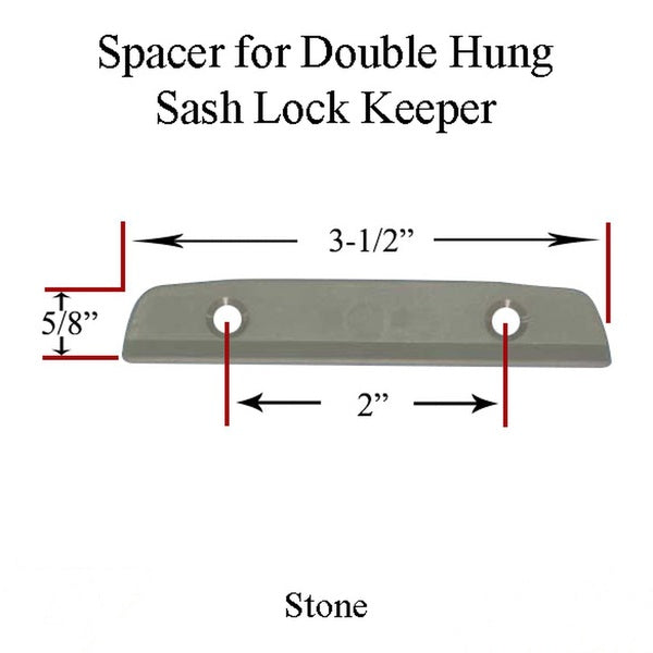 Andersen Shim Spacer for Double Hung Windows Sash Lock Keeper Stone - Andersen Shim Spacer for Double Hung Windows Sash Lock Keeper Stone