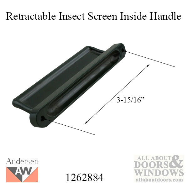 Retractable Insect Screen Interior Handle, For Andersen FGD made August 2003 - May 2007 - Retractable Insect Screen Interior Handle, For Andersen FGD made August 2003 - May 2007