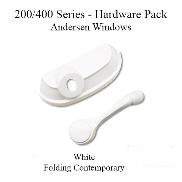 Andersen Improved Casement Window Handle For  200 400 Series Windows Hardware Pack Folding Opener Traditional White - Andersen Improved Casement Window Handle For  200 400 Series Windows Hardware Pack Folding Opener Traditional White