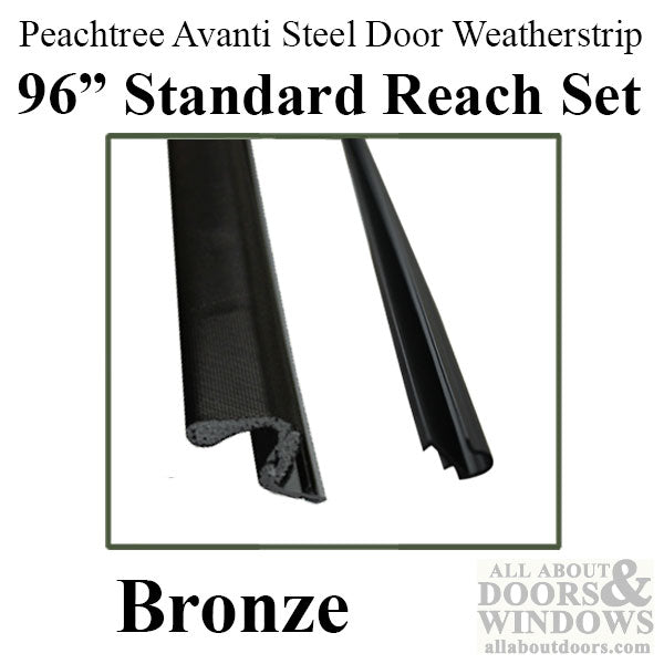 Peachtree Avanti Q-Lon Weatherstrip Complete Single Steel Door Kit - 96