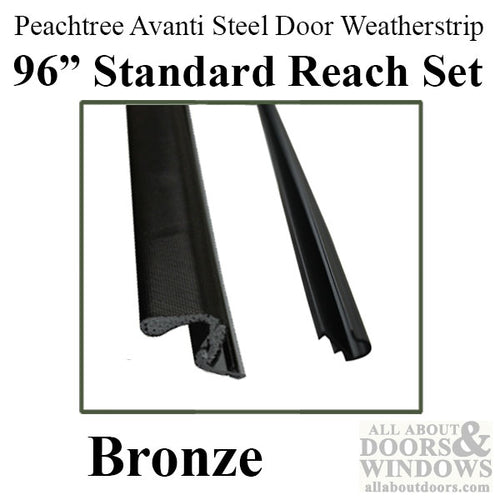 Peachtree Avanti Q-Lon Weatherstrip Complete Single Steel Door Kit - 96