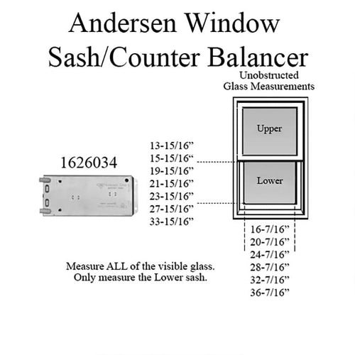 Andersen 737 Sash Balancer For 200 Series Narroline Window Sash Counter Balancer - Andersen 737 Sash Balancer For 200 Series Narroline Window Sash Counter Balancer