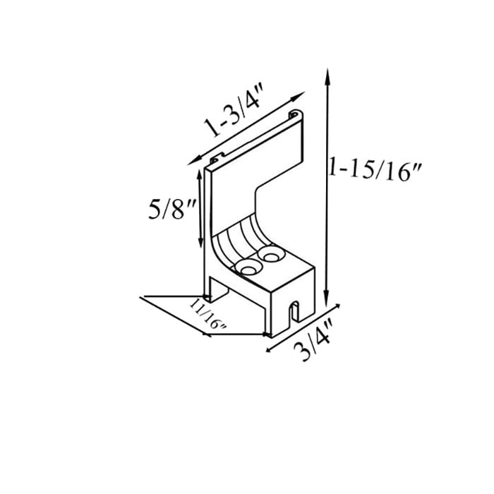 Andersen Frenchwood Gliding Doors - Cassette Retainer - Insect Screen Retractable - RH - Andersen Frenchwood Gliding Doors - Cassette Retainer - Insect Screen Retractable - RH