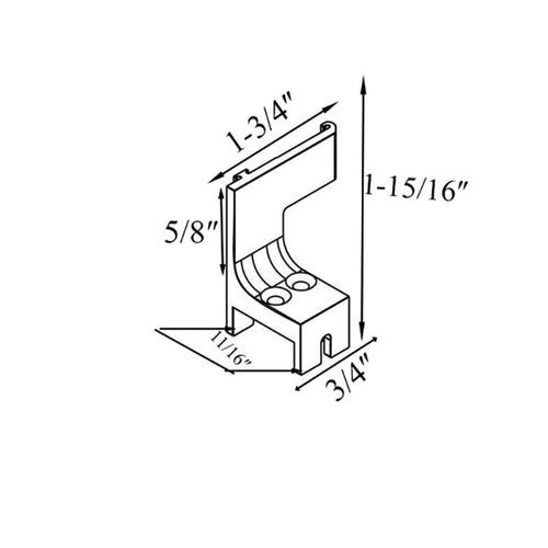 Andersen Frenchwood Gliding Doors - Cassette Retainer - Insect Screen Retractable - RH - Andersen Frenchwood Gliding Doors - Cassette Retainer - Insect Screen Retractable - RH
