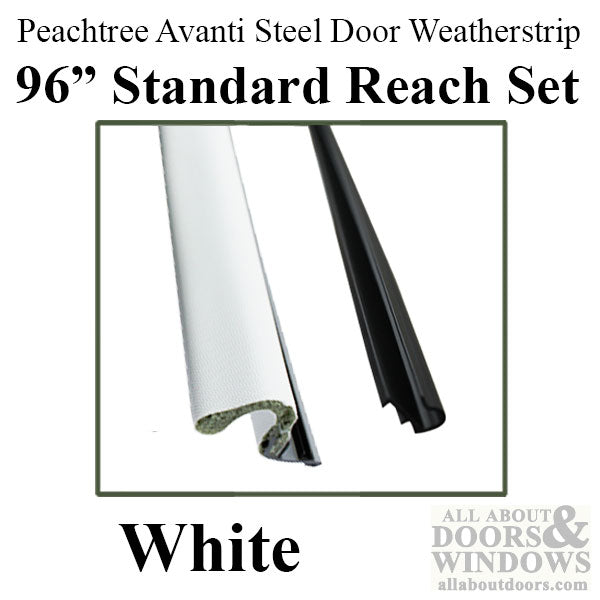 Peachtree Avanti Q-Lon Weatherstrip Complete Single Steel Door Kit - 96