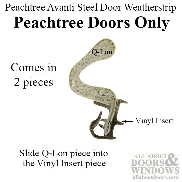 Peachtree Avanti Q-Lon Weatherstrip Complete Single Steel Door Kit - 96