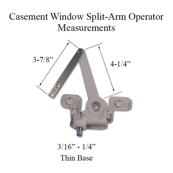 Andersen Operator E-Z Standard Non-handed Universal Thin base Casement Window - Andersen Operator E-Z Standard Non-handed Universal Thin base Casement Window