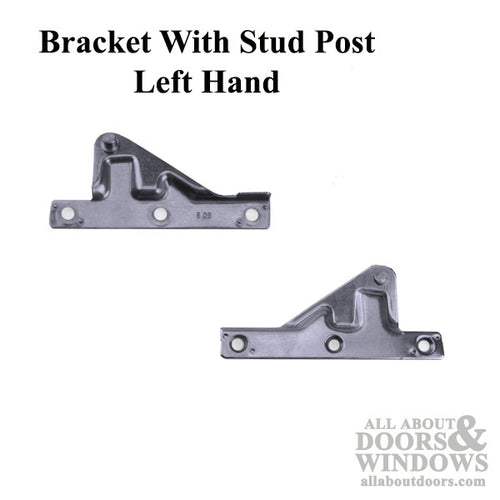 Andersen Window Split Arm Sash Bracket w/Screws & Stud - Right - Andersen Window Split Arm Sash Bracket w/Screws & Stud - Right
