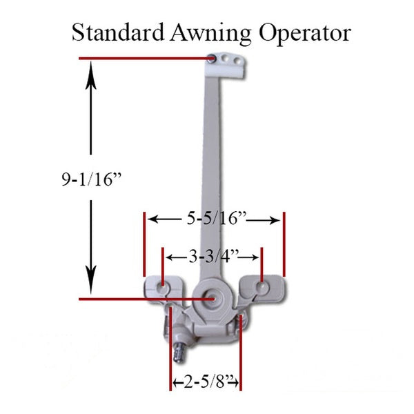 Andersen Awning Operator Standard Non-Handed Awning Operator for E-Z Awning Windows - Andersen Awning Operator Standard Non-Handed Awning Operator for E-Z Awning Windows