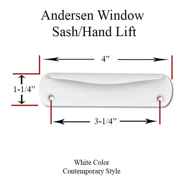 Andersen Contemporary Hand Lift, 200 Series (plastic) - White - Andersen Contemporary Hand Lift, 200 Series (plastic) - White