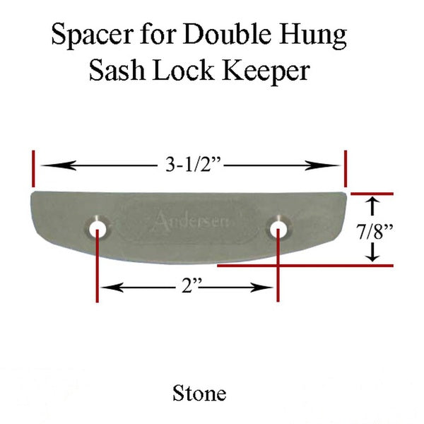 Andersen Sash Lock Shim Spacer Fits Perma-Shield Narroline Window Stone - Andersen Sash Lock Shim Spacer Fits Perma-Shield Narroline Window Stone