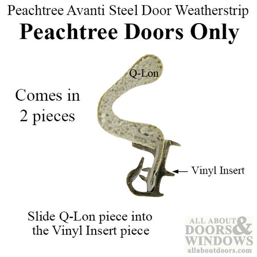 Peachtree Avanti Q-Lon Weatherstrip Complete Single Steel Door Kit - 96