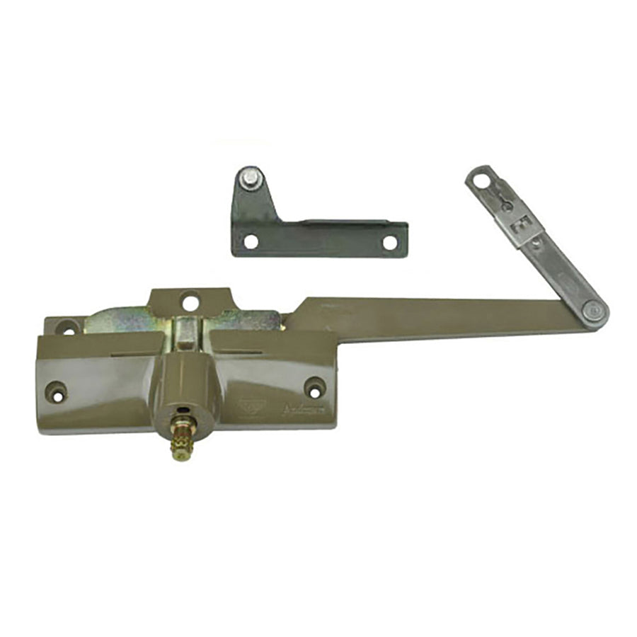 Andersen Casement Split Arm Operator with Bracket, Left Hand, Stone - Andersen Casement Split Arm Operator with Bracket, Left Hand, Stone