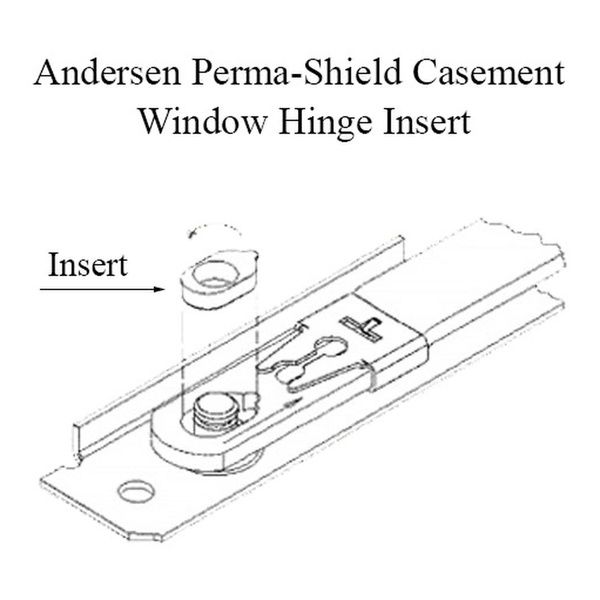 Andersen Perma-Shield Improved/E-Z Casement Windows - Hinge Insert - Andersen Perma-Shield Improved/E-Z Casement Windows - Hinge Insert