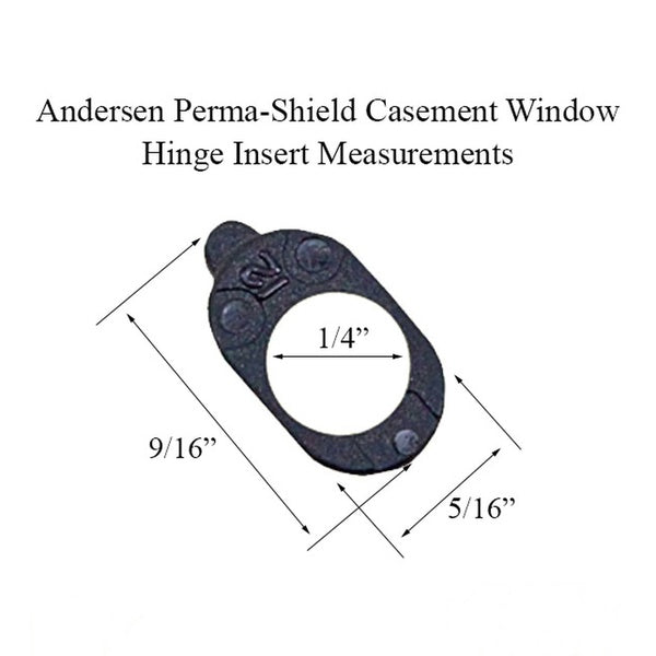 Andersen Perma-Shield Improved/E-Z Casement Windows - Hinge Insert - Andersen Perma-Shield Improved/E-Z Casement Windows - Hinge Insert