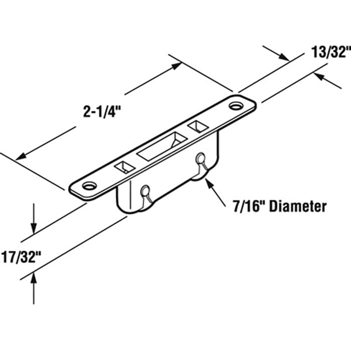 Roller Assembly (Flat) - Sliding Windows, Nylon / Solid Brass - Roller Assembly (Flat) - Sliding Windows, Nylon / Solid Brass