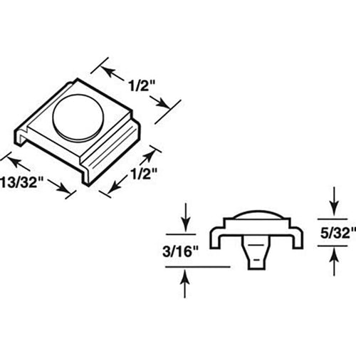 Guide - Sliding Windows, Glides / Guides - Nylon - Guide - Sliding Windows, Glides / Guides - Nylon