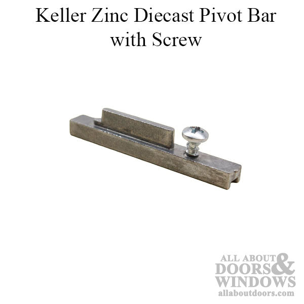 Pivot bar, 2 inch  Keller Tilt Window - Zinc Die Cast - Pivot bar, 2 inch  Keller Tilt Window - Zinc Die Cast
