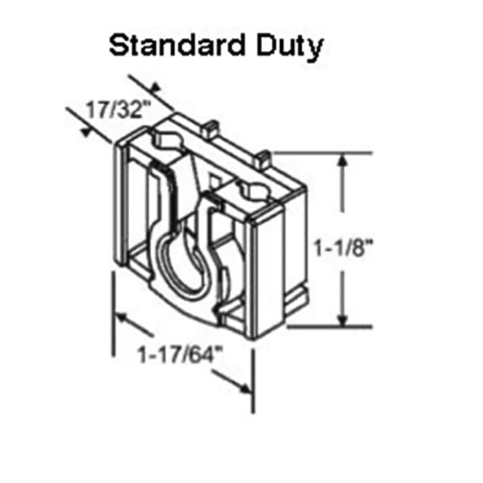 Brake Shoe 1-1/4 Pocket, pivot lock, Standard Material - Brake Shoe 1-1/4 Pocket, pivot lock, Standard Material