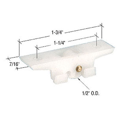 Roller Assembly (Flat) - Sliding Windows, Nylon / Solid Brass – Door ...