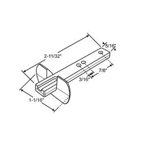 Pivot Bar, 2-11/32