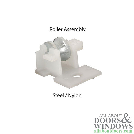 Roller Assembly (Grooved) - Sliding Windows, Nylon / Steel