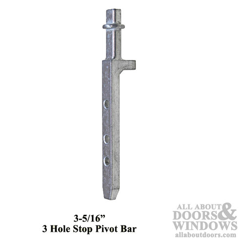 Simonton 3-5/16 Inch 3 Hole Stop Pivot Bar - Simonton 3-5/16 Inch 3 Hole Stop Pivot Bar