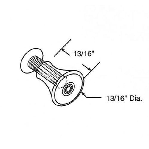 Acrylic Knob - Vinyl Window Tilt Latch Hardware, Acrylic - Clear - Acrylic Knob - Vinyl Window Tilt Latch Hardware, Acrylic - Clear