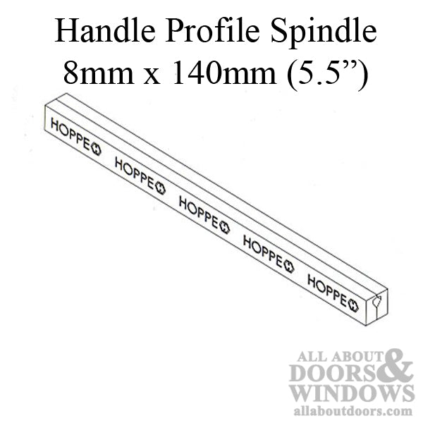 Spindle, 140mm for  HL S9000, 2-1/4 