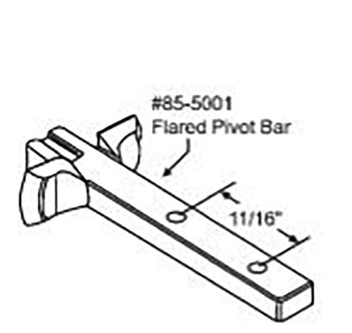 Pivot Bar For Tilit Windows 2.5 Inch Zince Pivot Bar - Pivot Bar For Tilit Windows 2.5 Inch Zince Pivot Bar