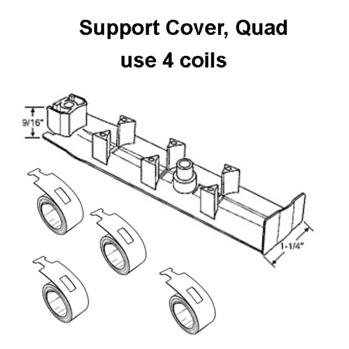 Amesbury Truth Support Cover Quad Coil Spring With 1.25 Inch Pocket White Cover - Amesbury Truth Support Cover Quad Coil Spring With 1.25 Inch Pocket White Cover