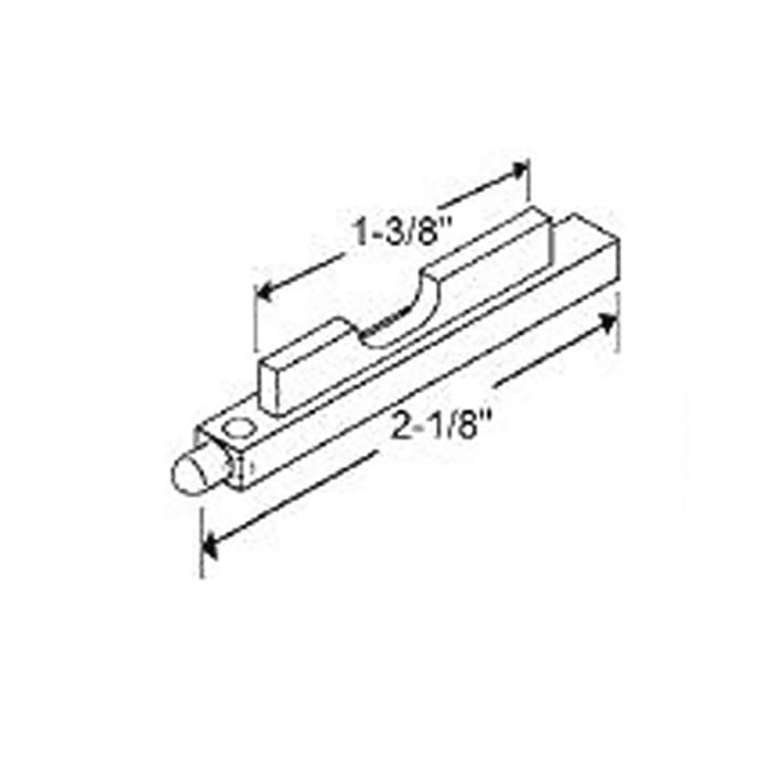 Spring Loaded Better Bilt Tilt Window, 1 Hole Pivot Bar, 2-1/8