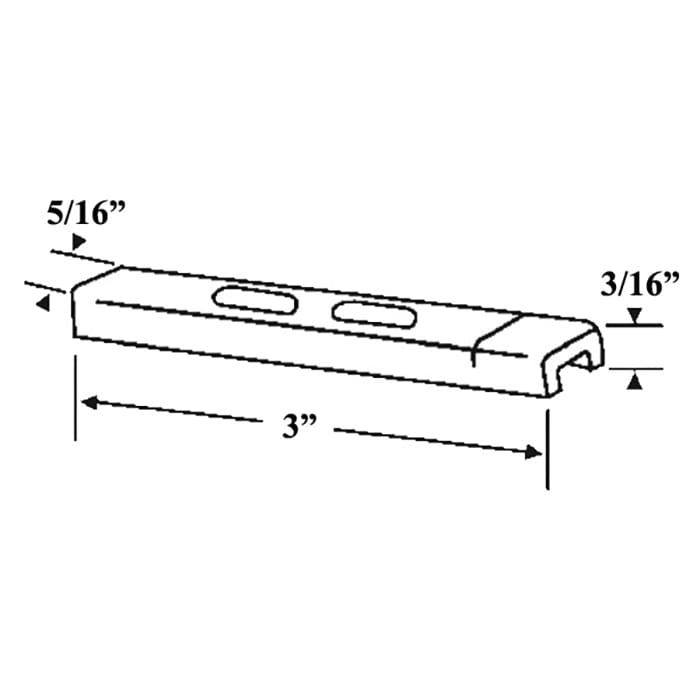 Pivot Bar, Stamped Steel - 85 Series Tilt Balance Rod - Pivot Bar, Stamped Steel - 85 Series Tilt Balance Rod