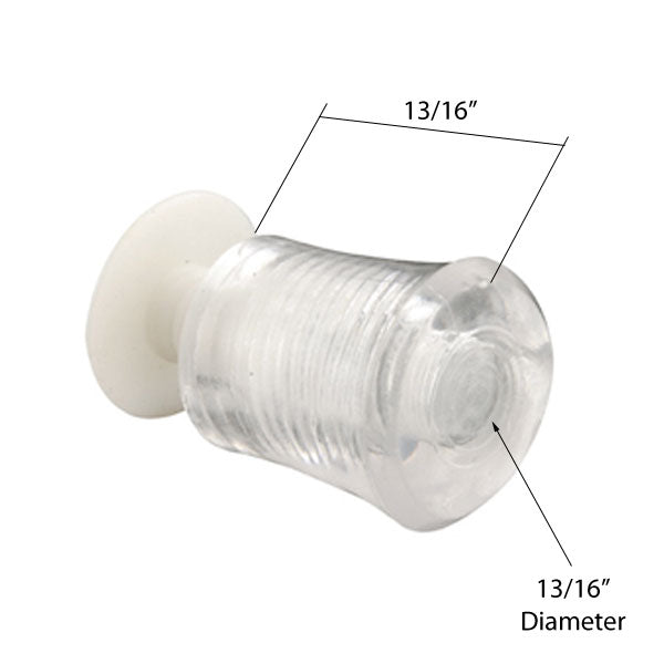Acrylic Knob - Vinyl Window Tilt Latch Hardware, Acrylic - Clear - Acrylic Knob - Vinyl Window Tilt Latch Hardware, Acrylic - Clear