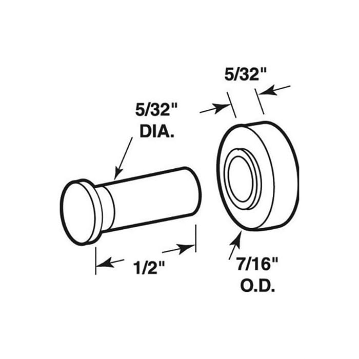 Roller (Flat) - Sliding Windows, Nylon - Roller (Flat) - Sliding Windows, Nylon