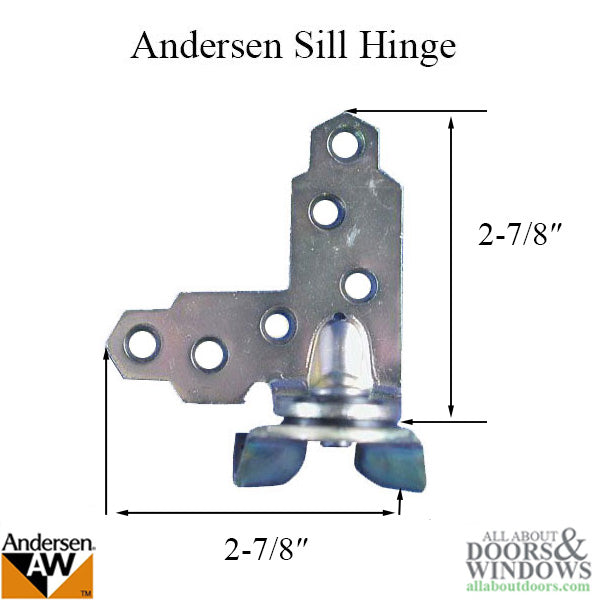 Andersen Window - Primed Casement Sill Hinge, Sill - Right - Andersen Window - Primed Casement Sill Hinge, Sill - Right