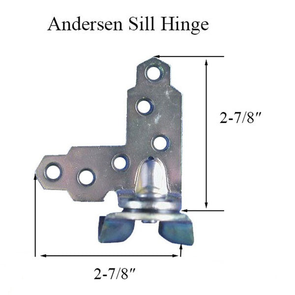 Andersen Window - Primed Casement Sill Hinge, Sill - Right - Andersen Window - Primed Casement Sill Hinge, Sill - Right