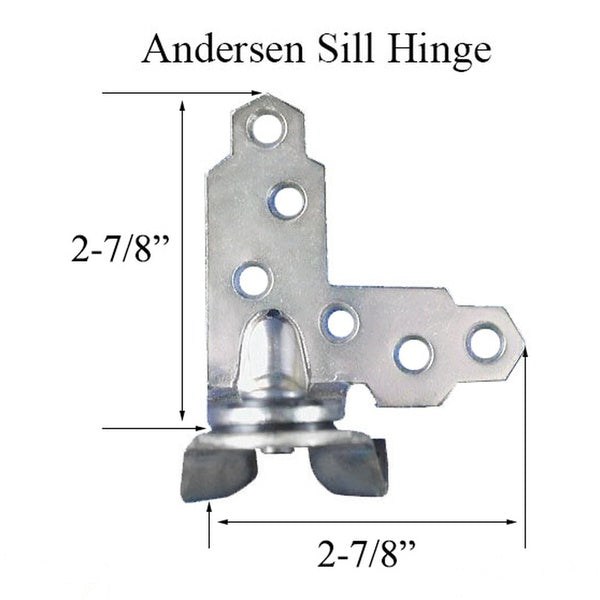 Andersen Window - Primed Casement Sill Hinge, Sill - Left - Andersen Window - Primed Casement Sill Hinge, Sill - Left